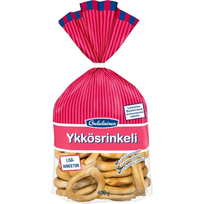 Финские сушки OULULAINEN Ykkösrinkeli 400 гр