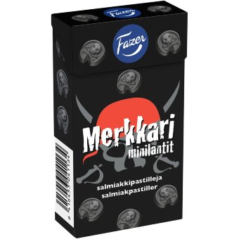 Салмиаковые пастилки Merkkari minilantit Fazer 38 гр