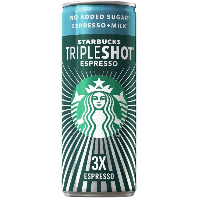 Молочный кофейный напиток Starbucks Tripleshot Espresso без добавления сахара 300 мл