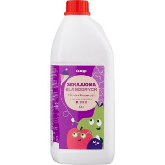 Концентрат фруктовых соков: яблоко, груша и виноград Coop 1,5 л Концентрат фруктовых соков: яблоко, груша и виноград Coop 1,5 л
