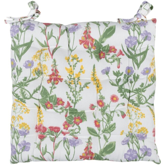Подушка для сиденья House Wild floral 40x40 см зеленая