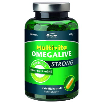 Рыбий жир усиленный Multivita ОмегаLife Strong Omega 3 100 капсул MultiVita Рыбий жир усиленный Multivita ОмегаLife Strong Omega 3 100 капсул MultiVita