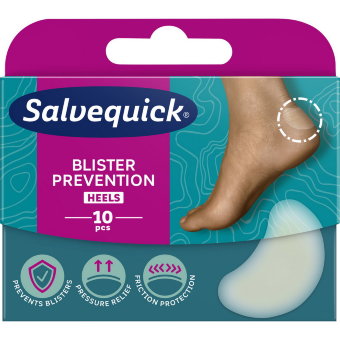 Пластырь для ног Salvequick Heels 10 шт Пластырь для ног Salvequick Heels 10 шт