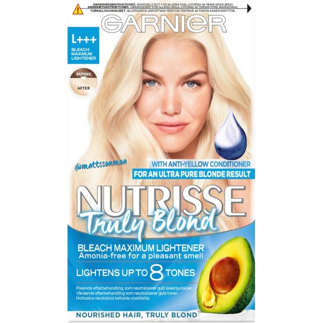 Очищающее средство для осветления волос Garnier Nutrisee Ultra Bleach L+++ максимальное осветление 1 шт