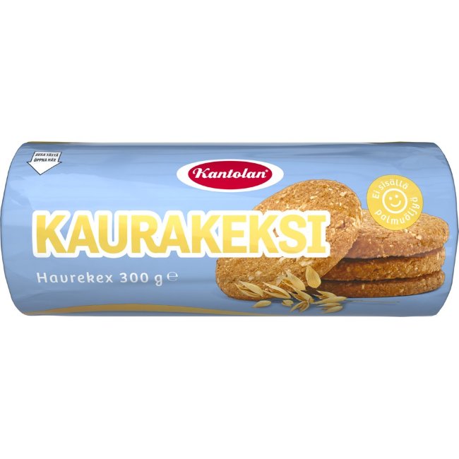 Овсяное печенье Kantolan Kaurakeksi 300 гр