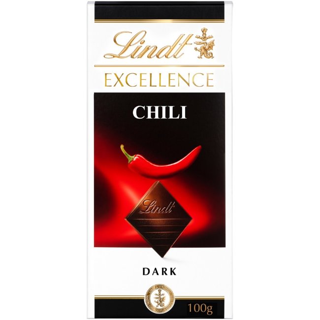 Темный шоколад Lindt Excellence с чили 100 гр