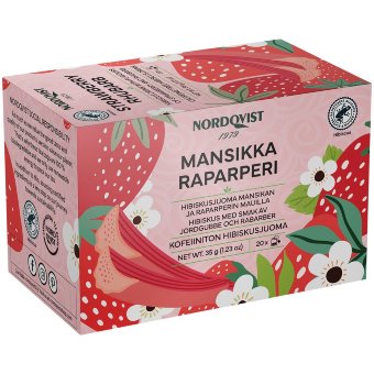 Чай Nordqvist с гибискусом, клубникой и ревенем 20 x 1,75 г RFA