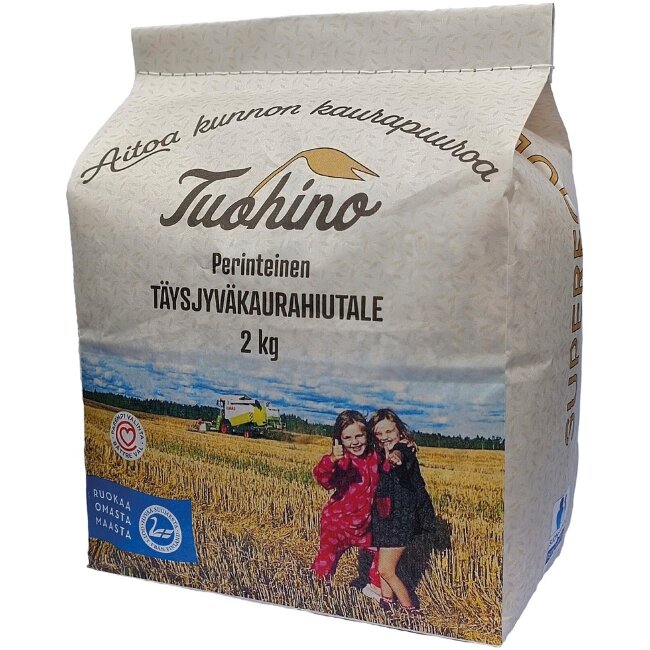 Цельнозерновые овсяные хлопья Tuohino 2 кг Цельнозерновые овсяные хлопья Tuohino 2 кг