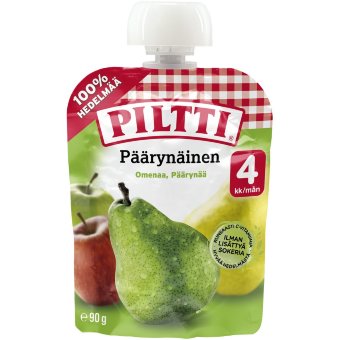 Piltti Пюре (яблоко, груша) с 4 месяцев 90 гр