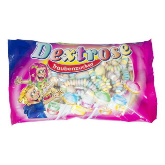 Разноцветное драже с фруктовым ароматом Woogie Dextrose 400 гр