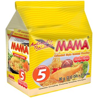 Лапша с куриным вкусом (уп 5 шт) 450 гр