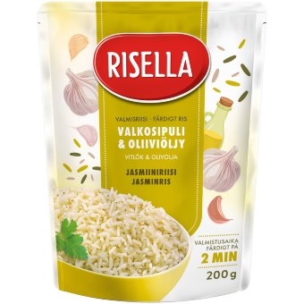Готовый рис Risella с чесноком и оливковым маслом 200 гр Готовый рис Risella с чесноком и оливковым маслом 200 гр