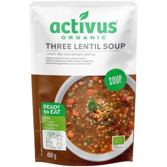 Органический суп из чечевицы ACTIVUS 400 гр Органический суп из чечевицы ACTIVUS 400 гр