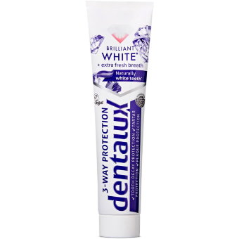 Зубная паста отбеливающая Dentalux Brilliant WHITE 125 мл (цена по акции)