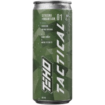 Энергетический напиток TEHO Tactical лимон + магний 0,33 л