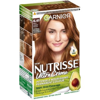 Краска для волос Garnier Nutrisse Ultra Crème 6.41 темно-медный блонд 1 шт Краска для волос Garnier Nutrisse Ultra Crème 6.41 темно-медный блонд 1 шт