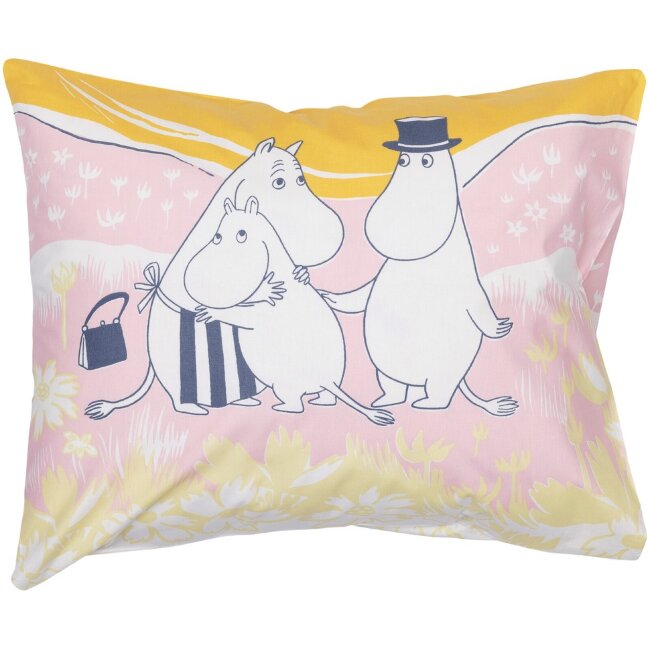 Наволочка Moomin Arabia Finland Perheen Parissa 50 x 60 см GOTS