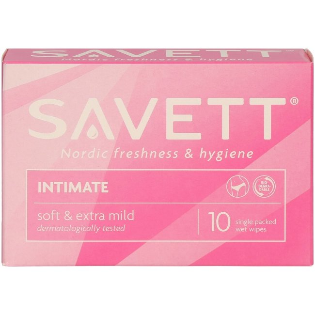 Влажные салфетки для интимной гигиены Savett Intim Soft Extra 10 шт