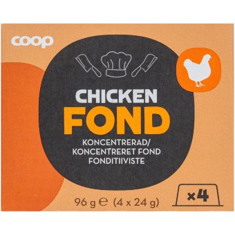 Желе куриного бульона концентрированное Coop 4х24гр Желе куриного бульона концентрированное Coop 4х24гр