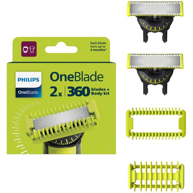 Запасные лезвия OneBlade 360 F&B QP624/50