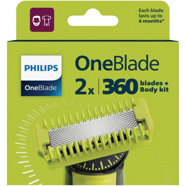 Запасные лезвия OneBlade 360 F&B QP624/50
