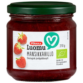 Органическое клубничне варенье Pirkka 210 гр Органическое клубничне варенье Pirkka 210 гр