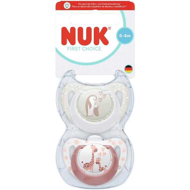 Пустышка ортодонтическая NUK First Choice Huvitutti Koko 1 (уп 2 шт)