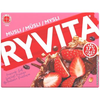 Хлебцы из цельнозернового ржаного хлеба Ryvita мюсли 200 гр Хлебцы из цельнозернового ржаного хлеба Ryvita мюсли 200 гр