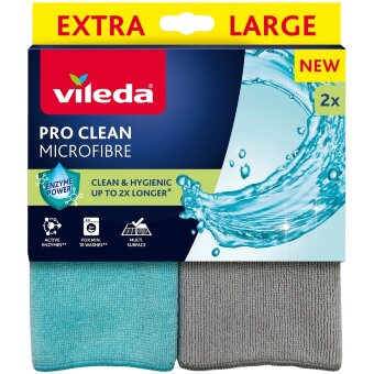 Микрофибровая салфетка Vileda Pro Clean (уп 2 шт)