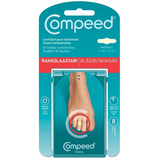 Пластырь для пальцев ног Compeed 8 шт