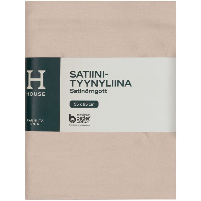 Наволочка House из сатина 55x65 см Наволочка House из сатина 55x65 см