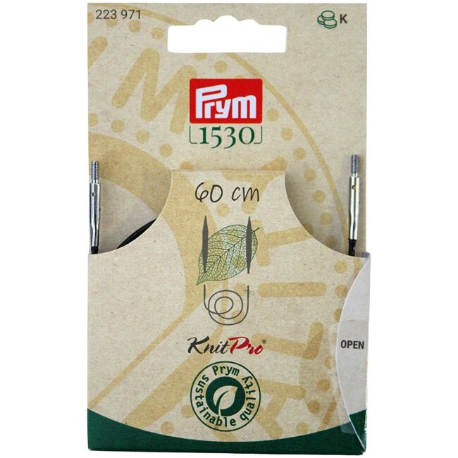 Круглый вязальный спиц Prym 1530 с кабелем 60 см и принадлежностями