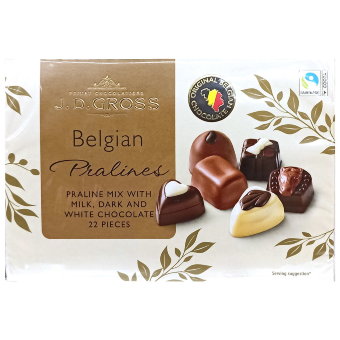 Набор бельгийского молочного и белого шоколада J.D. Gross 360 гр Набор бельгийского молочного и белого шоколада J.D. Gross 360 гр