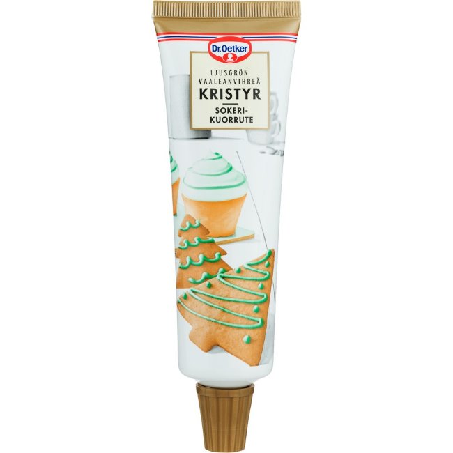 Глазурь контурная Dr. Oetker Sokerikuorrute (светло-зеленая) 125 гр
