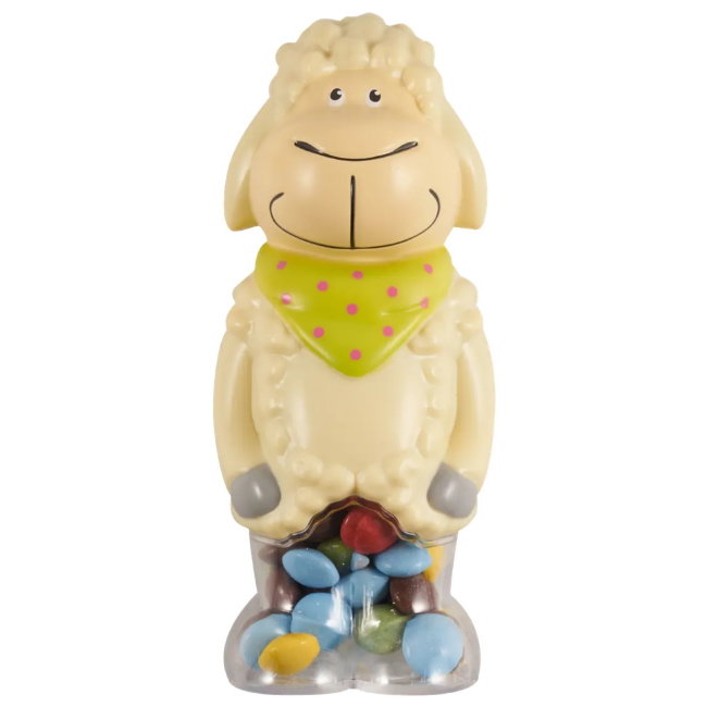 Игрушка-сюрприз Favorina Пасхальный барашек с шоколадным драже 200 гр