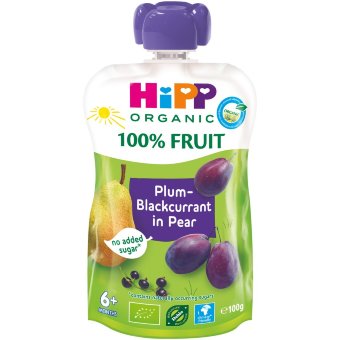 HiPP (груша,слива,чёрная смородина) с 4 мес 100 гр