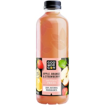 Фруктовый сок God Morgon Our Finest Press яблоко-апельсин-клубника 850 мл Фруктовый сок God Morgon Our Finest Press яблоко-апельсин-клубника 850 мл