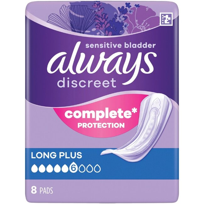 Прокладки для недержания Always Discreet Long Plus 8 шт