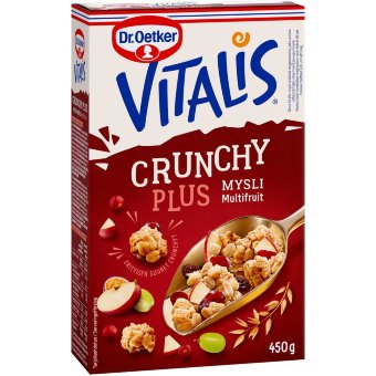 Мюсли мультифруктовые Vitalis Crunchy Plus Dr. Oetker 450 гр