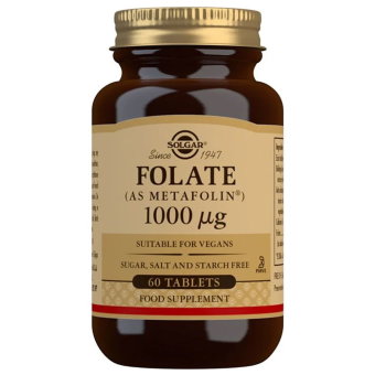 Фолиевая кислота Solgar Folaatti (Metafolin) 1000 µg, 60 табл Фолиевая кислота Solgar Folaatti (Metafolin) 1000 µg, 60 табл