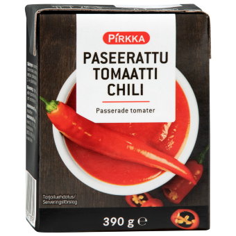 Томаты с острым перцем чили Pirkka 390 гр Томаты с острым перцем чили Pirkka 390 гр