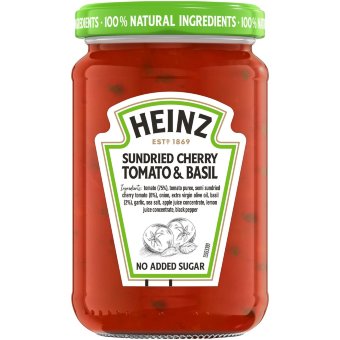 Паста с соусом Heinz с вялеными черри и базиликом 350 гр