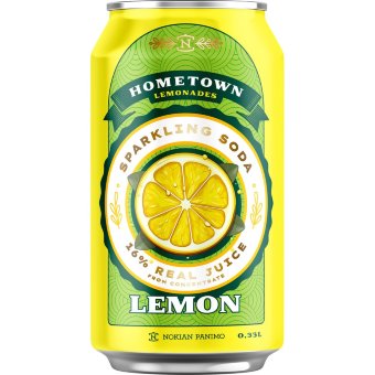 Лимонад Hometown Lemonades с лимоном 0,33 л