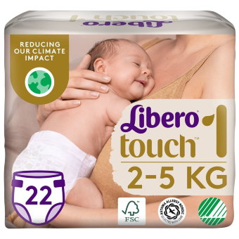 Подгузники Libero Touch 1, 2-5 кг, 22 шт.