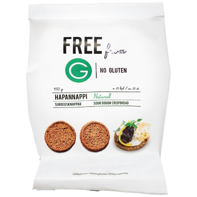 Безглютеновые кислые хлебцы FREE from G Naturel 150 гр Безглютеновые кислые хлебцы FREE from G Naturel 150 гр