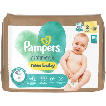 Подгузники Pampers Harmonie new baby S2 4-8 кг 32 шт