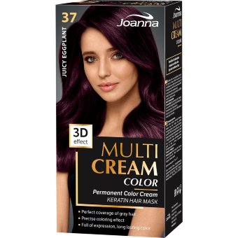 Перманентная краска для волос Joanna Multi Cream 37 Juicy eggplant Перманентная краска для волос Joanna Multi Cream 37 Juicy eggplant