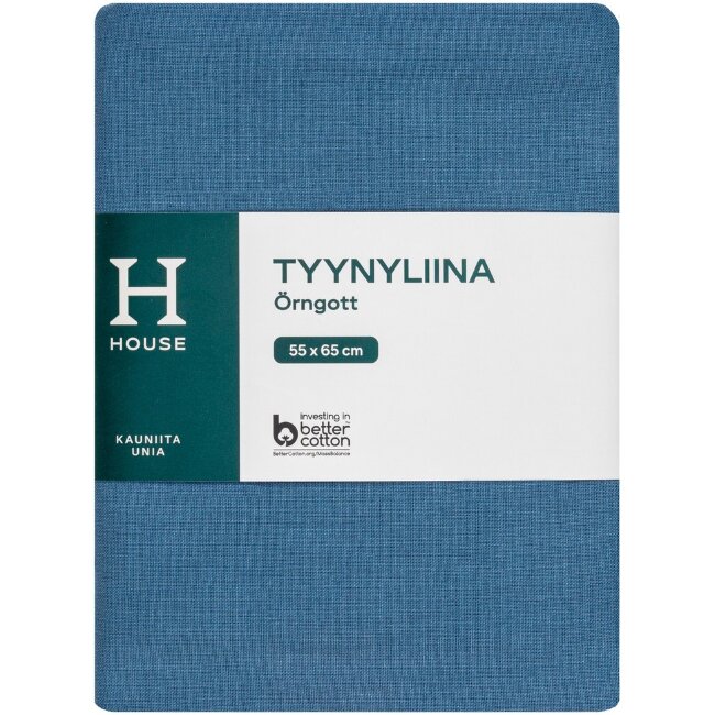 Наволочка House 55 x 65 см серо-синяя Наволочка House 55 x 65 см серо-синяя