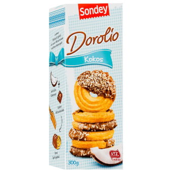 Песочное печенье Sondey Liodoro (кокос) 300 гр