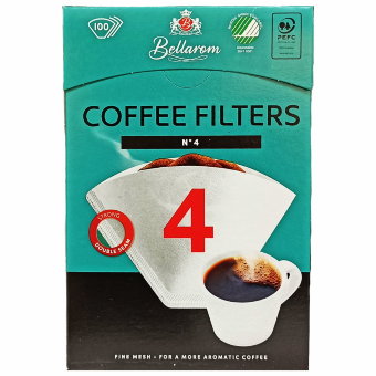 Фильтры для кофеварки Bellarom №4 (белые) 100 шт Фильтры для кофеварки Bellarom №4 (белые) 100 шт